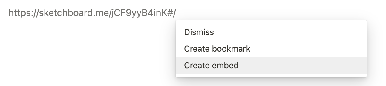 How to embed Sketchboard to Notion