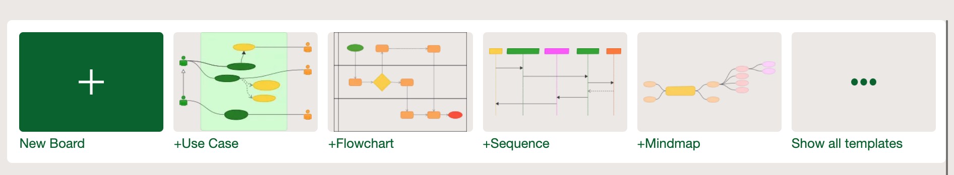 Create a board based on system templates