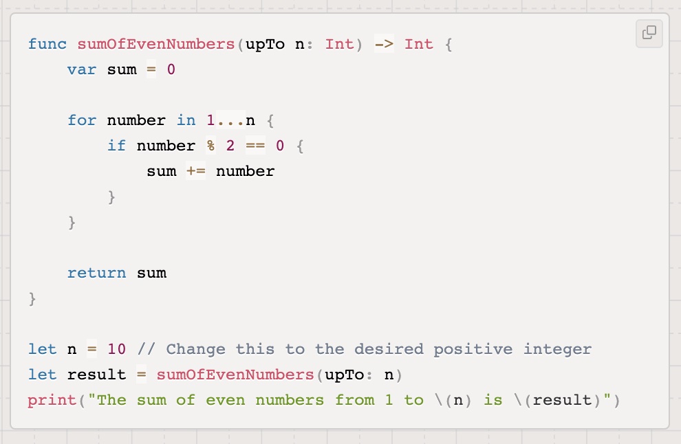 Syntax highlighting Swifth