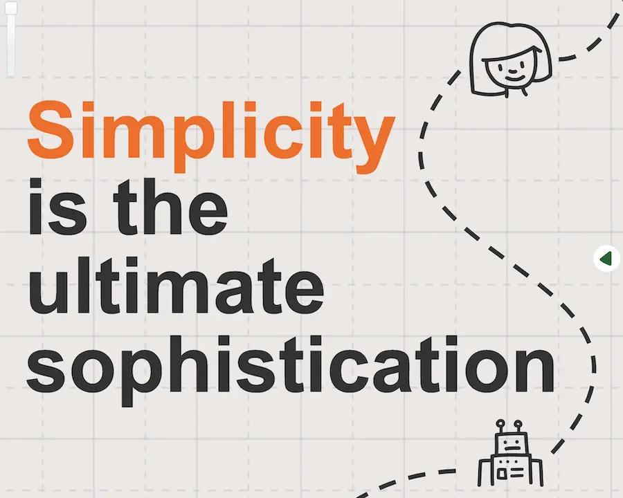 Simplicity is the ultimate sophistication — Leonardo da Vinci